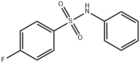 N-PHENYL 4-FLUOROBENZENESULFONAMIDE 结构式