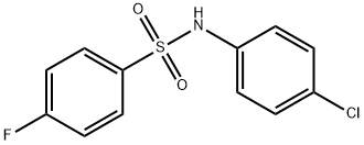 N-(4-氯苯基)-4-氟苯磺酰胺 结构式