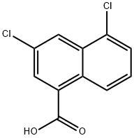 3,5-Dichloro-1-naphthoic acid 结构式