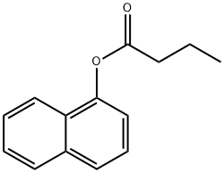 1-丁酸萘酯 结构式