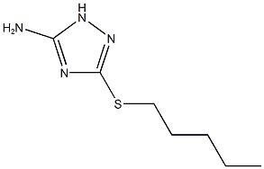 3-(Pentylthio)-1H-1,2,4-triazol-5-amine 结构式