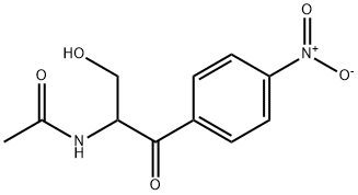 N-(3-羟基-1-(4-硝基苯基)-1-氧代丙-2-基)乙酰胺 结构式
