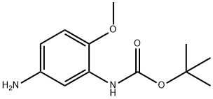 (5-氨基-2-甲氧基苯基)-氨基甲酸叔丁酯 结构式