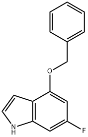 4-苄氧基-6-氟吲唑 结构式