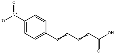 p-Nitrocinnamylideneacetic acid 结构式