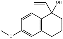 1-乙烯基-1,2,3,4-四氢-6-甲氧基-1-萘OL 结构式