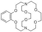 5,6-苯并-4,7,13,16,21,24-六氧杂-1,10-二氮杂二环[8.8.8]二十六碳-5-烯 结构式