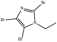 2,4,5-三溴-1-乙基-1H-咪唑 结构式