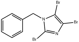 1-苄基-2,4,5-三溴-1H-咪唑 结构式