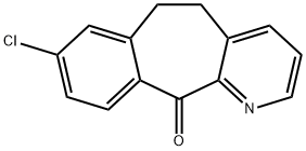 8-氯-5,6-二氢-11H-苯并[5,6]环庚烷并[1,2-b]吡啶-11-酮 结构式