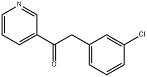 2-(3-CHLOROPHENYL)-1-(3-PYRIDINYL)-1-ETHANONE 结构式