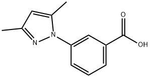 3-(3,5-二甲基吡唑-1-基)苯甲酸 结构式