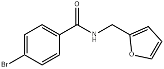 N-(呋喃-2-基甲基)-4-溴苯甲酰胺 结构式