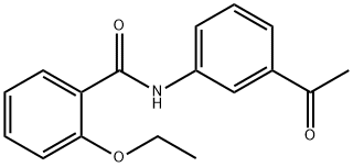 N-(3-乙酰基-苯基)-2-乙氧基-苯甲酰胺 结构式