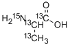 L-丙氨酸-13C3,15N 结构式