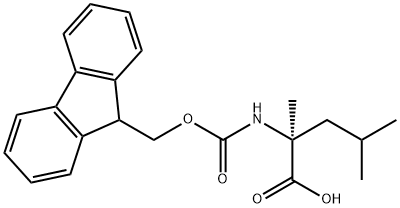 FMOC-Α-甲基-L-亮氨酸 结构式