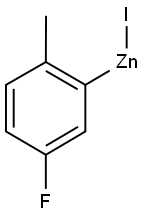 5-氟-2-甲基苯基碘化锌 结构式