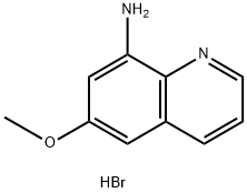 8-氨基-6-甲氧基喹啉氢溴酸盐 结构式