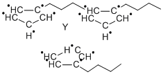 三(丁基环戊二烯)化钇 结构式