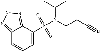 N-(2-氰基乙基)-N-异丙基苯并[C][1,2,5]噻二唑-4-磺酰胺 结构式