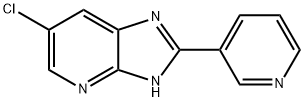 1H-IMIDAZO[4,5-B]PYRIDINE, 6-CHLORO-2-(3-PYRIDINYL)- 结构式