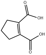 1-环戊烯-1,2-二羧酸 结构式