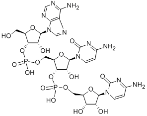 腺苷基（3'-5'）胞苷基（3'-5'）胞苷游离酸 结构式