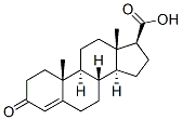 4-Androstene-3-one-17beta-carboxylic acid 结构式