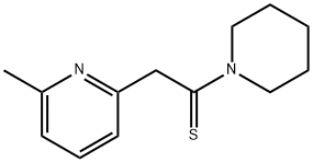 Piperidine,  1-[2-(6-methyl-2-pyridinyl)-1-thioxoethyl]-  (9CI) 结构式