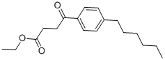 ETHYL 4-(4-HEXYLPHENYL)-4-OXOBUTYRATE 结构式