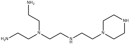 1-[2-[[2-[双(2-氨乙基)氨基]乙基]氨基]乙基]哌嗪 结构式