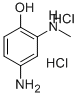 4-氨基-2-(甲氨基)-苯酚二盐酸盐 结构式