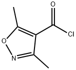 3,5-二甲基异恶唑-4-羰酰氯 结构式