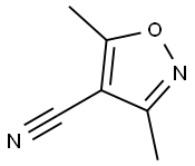 3,5-DIMETHYL-4-ISOXAZOLECARBONITRILE 结构式