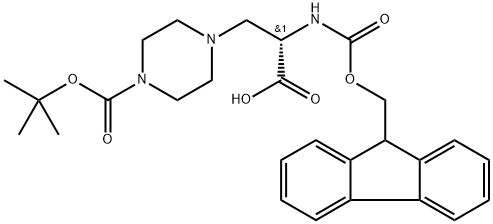 (S)-2-((((9H-Fluoren-9-yl)methoxy)carbonyl)amino)-3-(4-(tert-butoxycarbonyl)piperazin-1-yl)propanoicacid