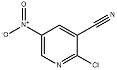 2-氯-5-硝基-3-氰基吡啶 结构式