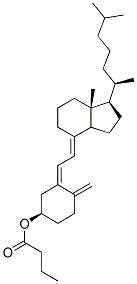 (3beta,5Z,7E)-9,10-secocholesta-5,7,10(19)-trien-3-yl butyrate 结构式