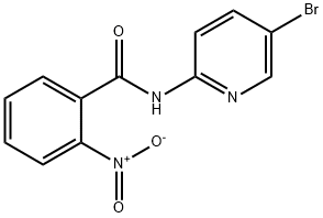 N-(5-bromo-2-pyridinyl)-(2-nitro)phenylcarboxamide 结构式