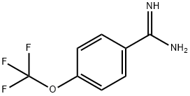 4-三氟甲氧基苯甲脒 结构式