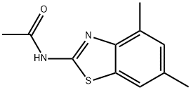 Acetamide, N-(4,6-dimethyl-2-benzothiazolyl)- (9CI) 结构式