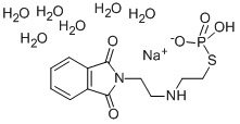 Ethanethiol, 2-(2-phthalimidoethylamino)-, monosodium phosphate (ester ), hexahydrate 结构式