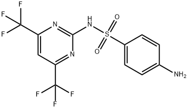 N'-[4,6-Bis(trifluoromethyl)-2-pyrimidinyl]sulfanilamide 结构式