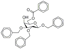 Benzyl 2,3-Di-O-benzyl-6-O-benzoyl-β-D-galactopyranoside 结构式