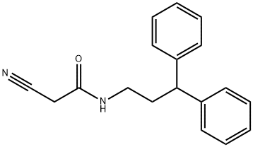 2-氰基-N-[3,3-二(苯基)丙基]乙酰胺 结构式