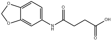N-苯并[1,3]二氧-5-YL-琥珀酸 结构式