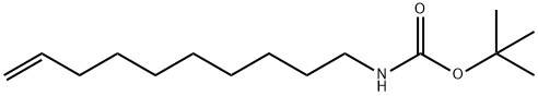 10-N-叔丁氧羰基氨基-1-癸烯 结构式