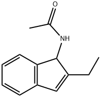 Acetamide, N-(2-ethyl-1H-inden-1-yl)- (9CI) 结构式