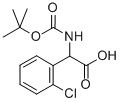 N-BOC-(2'-氯苯基)甘氨酸 结构式