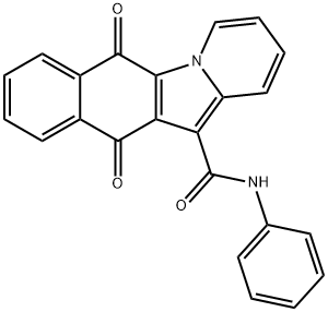 6,11-dihydro-6,11-dioxo-N-phenylbenzo[f]pyrido[1,2-a]indole-12-carboxamide 结构式