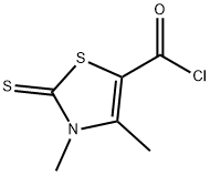 5-Thiazolecarbonyl chloride, 2,3-dihydro-3,4-dimethyl-2-thioxo- (9CI) 结构式